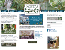 Tablet Screenshot of kostascuisine.com